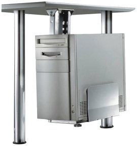 Asztal alá szerelhető számítógépház tartó, max. 30 kg, NewStar CPU D200SILVER