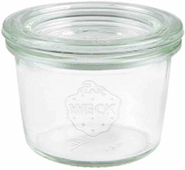 WECK 80 Mini pohár, 12, 80 ml -es doboz gyűrűk és klipek nélkül