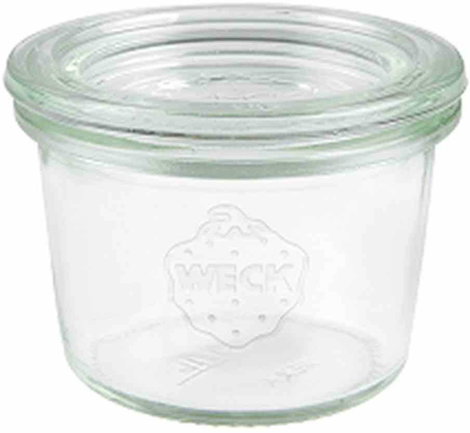 WECK 80 Mini pohár, 12, 80 ml -es doboz gyűrűk és klipek nélkül