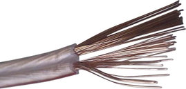 Hangszórókábel, CCA 2 x 4 mm² átlátszó, méteráru, AIV