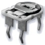 Cermet trimmer potméter, TT Electronics AB TGN805M 2002100855 470 Ω, felül állítható, 0,5 W ± 20 % bélyegkép