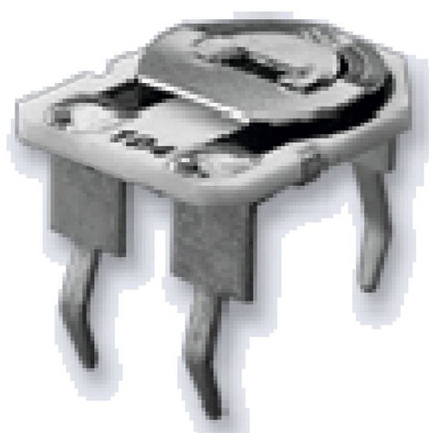 Cermet trimmer potméter, TT Electronics AB TGN805M 2002103055 1 MΩ, felül állítható, 0,5 W ± 20 %