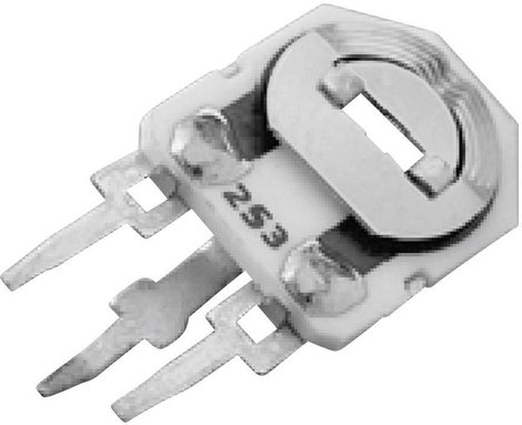 Cermet trimmer potméter, TT Electronics AB TGN825M 2002112055 22 kΩ, oldalt állítható, 0,5 W ± 20 %