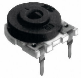 Cermet trimmer potméter, TT Electronics AB HC14 30 2041461705 22 kΩ, felül állítható, 1 W ± 20 %