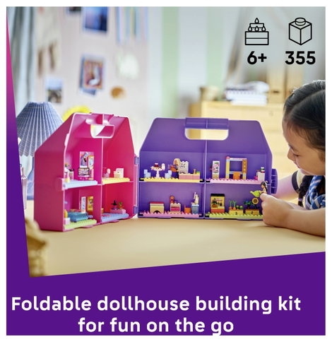 LEGO® FRIENDS 42697 Hordozható babaház 8 szobával és 2 játékfigurával 3. kép