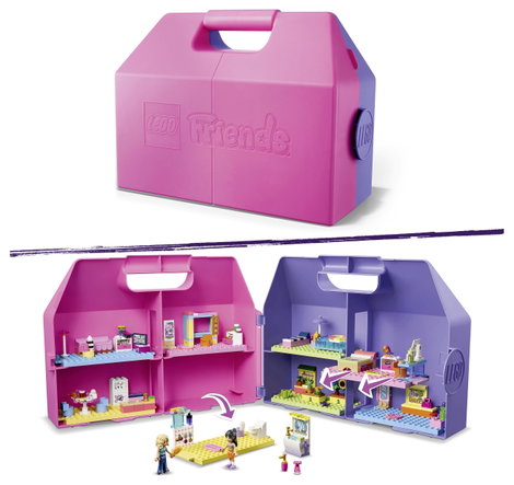 LEGO® FRIENDS 42697 Hordozható babaház 8 szobával és 2 játékfigurával 7. kép