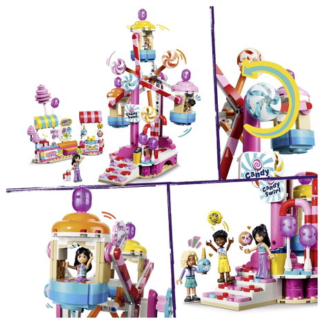 LEGO® FRIENDS 42700 Cupcake óriáskerék Vidámparki játék fantáziadús szerepjátékokhoz 3 figurával és 8. kép
