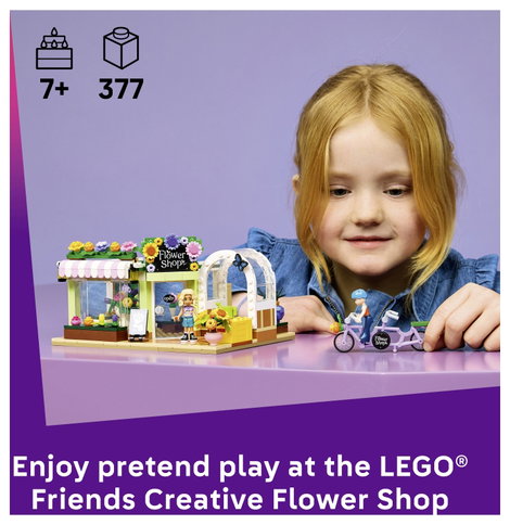 LEGO® FRIENDS 42693 Szerepjáték játékbolt 2 minifigurával, virágdíszekkel és csokrokkal 3. kép