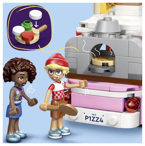 LEGO® FRIENDS 42694 2 játékfigura, pizzasütő, feltétek és kutyafigura 3. kép