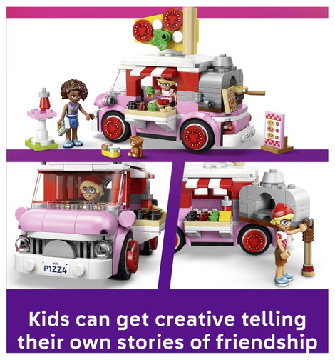 LEGO® FRIENDS 42694 2 játékfigura, pizzasütő, feltétek és kutyafigura 5. kép