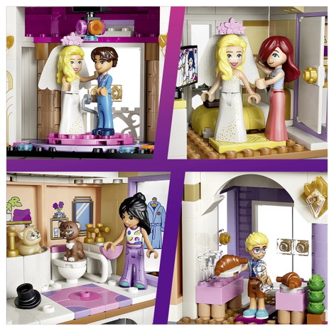 LEGO® FRIENDS 42704 Heartlake City Grand Hotelje  játékkészlet 6 figurával és 2 macskával 3. kép