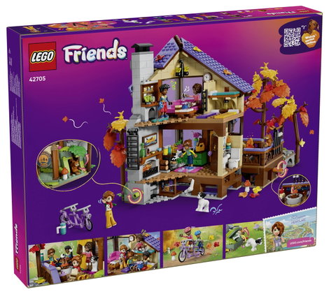 LEGO® FRIENDS 42705 Hangulatos faház az őszi erdőben  4 játékfigura, egy kutya és egy mókus 2. kép