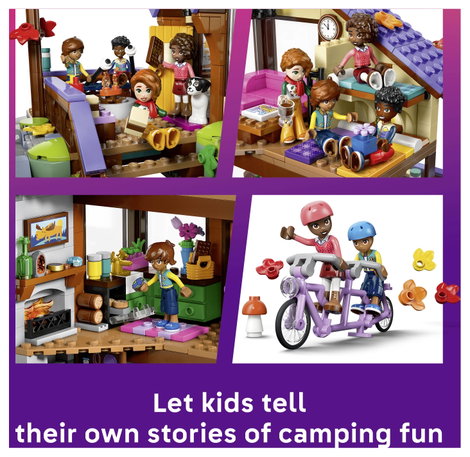 LEGO® FRIENDS 42705 Hangulatos faház az őszi erdőben  4 játékfigura, egy kutya és egy mókus 6. kép