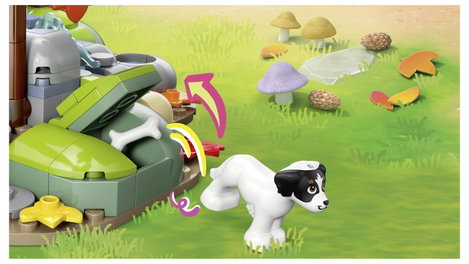 LEGO® FRIENDS 42705 Hangulatos faház az őszi erdőben  4 játékfigura, egy kutya és egy mókus 9. kép