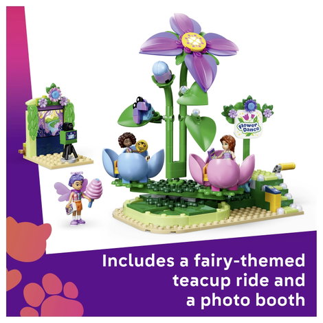 LEGO® FRIENDS 42702 Tündér teáscsésze körhinta virágdíszekkel játék vidámparkkal körhinta, 3 játék 6. kép