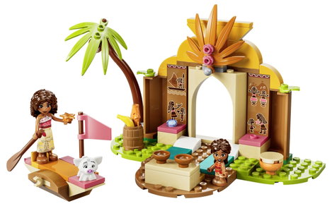 LEGO® DISNEY 43282 Vaiana Vaiana kunyhója és csónakja Építőjáték Simea és Pua figurákkal 5. kép