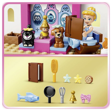 LEGO® DISNEY 43283 Hamupipőke hercegnő állatpalotája Építőjáték Hamupipőkével és 4 állattal 5. kép