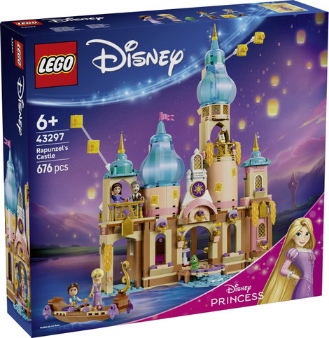 LEGO® DISNEY 43297 Rapunzel hercegnő kastélya 5 figurával