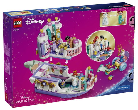 LEGO® DISNEY 43299 Ariel hercegnő királyi esküvői hajója 7 alakkal 3. kép