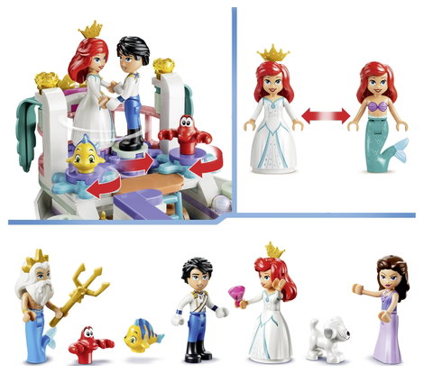 LEGO® DISNEY 43299 Ariel hercegnő királyi esküvői hajója 7 alakkal 7. kép