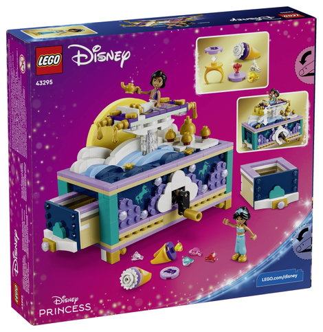 LEGO® DISNEY 43295 Jázmin hercegnő ékszerdoboza repülő szőnyeggel és Aladdin és Jázmin figurákkal 2. kép