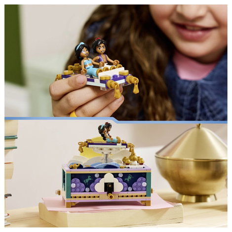 LEGO® DISNEY 43295 Jázmin hercegnő ékszerdoboza repülő szőnyeggel és Aladdin és Jázmin figurákkal 6. kép