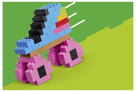 11045 LEGO® CLASSIC Kreatív színes kockák STEM készlet összerakható járművek, állatok, ételek, git 11. kép