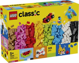 11045 LEGO® CLASSIC Kreatív színes kockák  STEM készlet  összerakható járművek, állatok, ételek, git