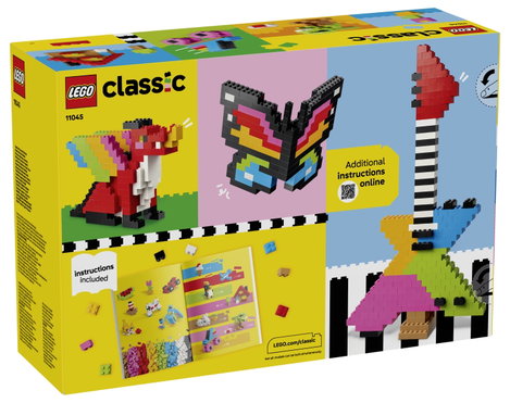 11045 LEGO® CLASSIC Kreatív színes kockák STEM készlet összerakható járművek, állatok, ételek, git 2. kép