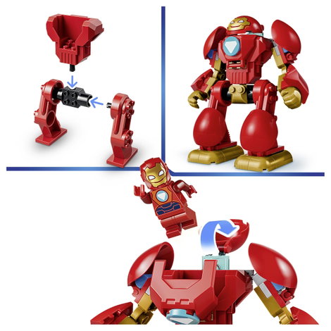 LEGO® DISNEY 11209 Marvel Vasember és fantasztikus barátai: Ultron vs. Vasember Építőjáték 2 minifi 7. kép