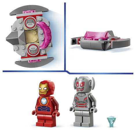 LEGO® DISNEY 11209 Marvel Vasember és fantasztikus barátai: Ultron vs. Vasember Építőjáték 2 minifi 8. kép