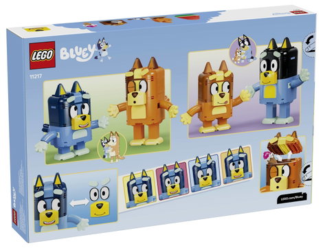 LEGO® NINJAGO 11217 Bluey családja építőkészlet 4 Bluey figurával, változtatható arckifejezésekkel 2. kép