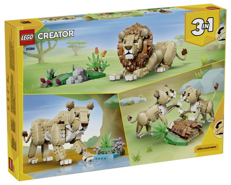 LEGO® CREATOR 31386 3 az 1-ben vadállat készlet: oroszlán, nőstény oroszlán vagy 2 oroszlánkölyök ép 2. kép