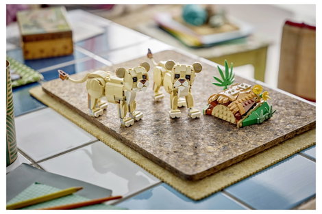 LEGO® CREATOR 31386 3 az 1-ben vadállat készlet: oroszlán, nőstény oroszlán vagy 2 oroszlánkölyök ép 5. kép
