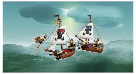 LEGO® CREATOR 31387 Kalózhajó, amely kastéllyá vagy ikerhajóvá alakítható  építőkészlet 5 minifigurá 10. kép