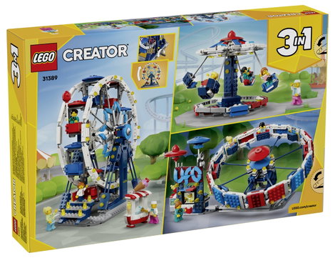 LEGO® CREATOR 31389 Építőjáték 3 építési lehetőséggel: óriáskerék, UFO körhinta vagy körhinta 2. kép