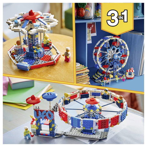 LEGO® CREATOR 31389 Építőjáték 3 építési lehetőséggel: óriáskerék, UFO körhinta vagy körhinta 8. kép