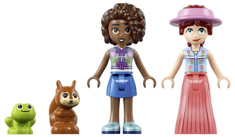 LEGO® FRIENDS 42690 Építőkészlet 2 játékfigurával, békával és mókussal 8. kép