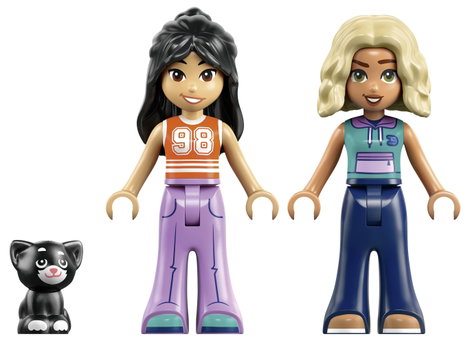 LEGO® FRIENDS 42682 Finn faház, 2 játékfigura és egy játék cica - babaház kempingkészlet glamping sz 2. kép