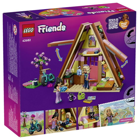 LEGO® FRIENDS 42682 Finn faház, 2 játékfigura és egy játék cica - babaház kempingkészlet glamping sz 3. kép