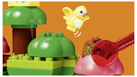 LEGO® DUPLO® 10480 Erdő vadállatokkal építőkészlet játszószőnyeggel, sündisznóval, kacsával, mókuss 10. kép