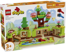 LEGO® DUPLO® 10480 Erdő vadállatokkal  építőkészlet játszószőnyeggel, sündisznóval, kacsával, mókuss