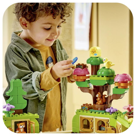 LEGO® DUPLO® 10480 Erdő vadállatokkal építőkészlet játszószőnyeggel, sündisznóval, kacsával, mókuss 2. kép