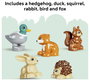 LEGO® DUPLO® 10480 Erdő vadállatokkal építőkészlet játszószőnyeggel, sündisznóval, kacsával, mókuss 3. bélyegkép