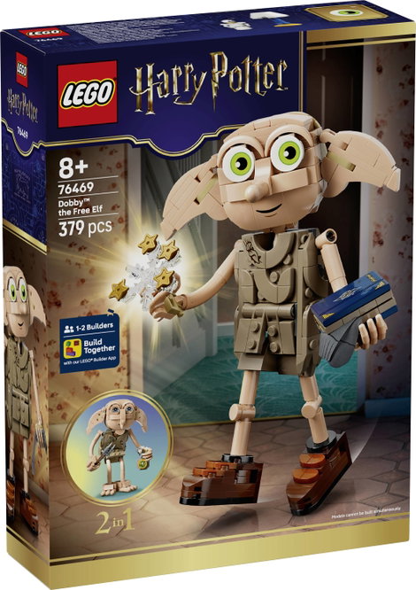 LEGO® HARRY POTTER™ 76469 Dobby, a szabad manó Építőjáték gyerekeknek 2 az 1-ben készlet