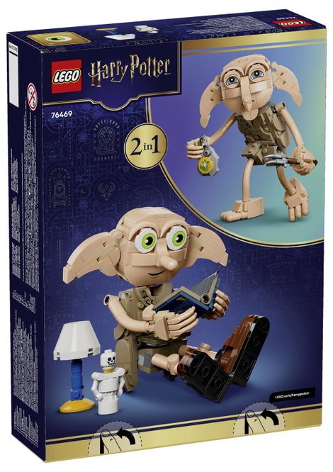 LEGO® HARRY POTTER™ 76469 Dobby, a szabad manó Építőjáték gyerekeknek 2 az 1-ben készlet 2. kép