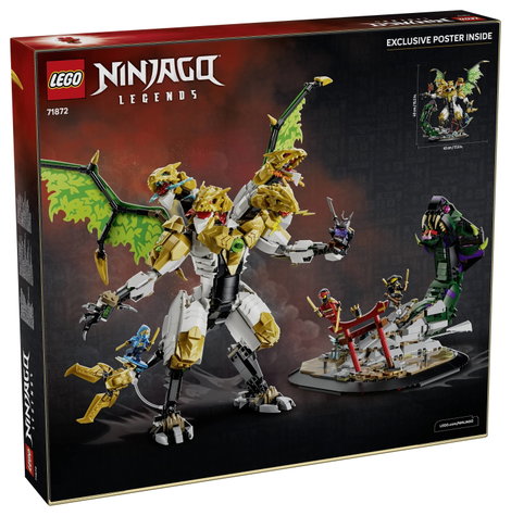 LEGO® NINJAGO 71872 Párbaj az Ultra Sárkánnyal Építőjáték Mozgatható Sárkány játékhoz és kiállítás 2. kép