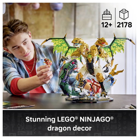LEGO® NINJAGO 71872 Párbaj az Ultra Sárkánnyal Építőjáték Mozgatható Sárkány játékhoz és kiállítás 5. kép