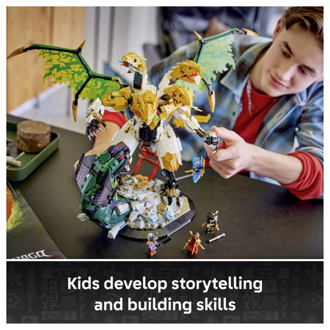 LEGO® NINJAGO 71872 Párbaj az Ultra Sárkánnyal Építőjáték Mozgatható Sárkány játékhoz és kiállítás 6. kép