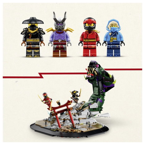 LEGO® NINJAGO 71872 Párbaj az Ultra Sárkánnyal Építőjáték Mozgatható Sárkány játékhoz és kiállítás 7. kép